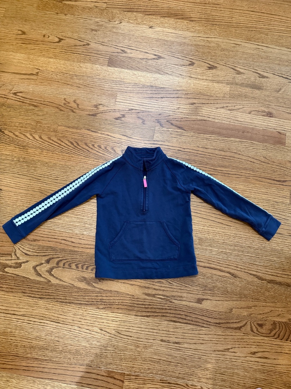 Lilly Pulitzer Navy Pullover with Pink Label